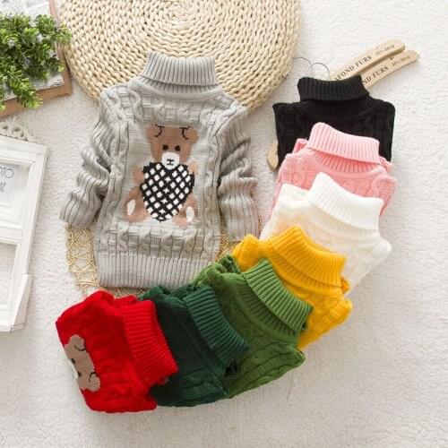 Spring Boys Girls Sweater Children Animal Long Sleeve Sweater Kids Knitted Coat Newborn Baby Girl Boy Cute Pullover 1-8Yrs