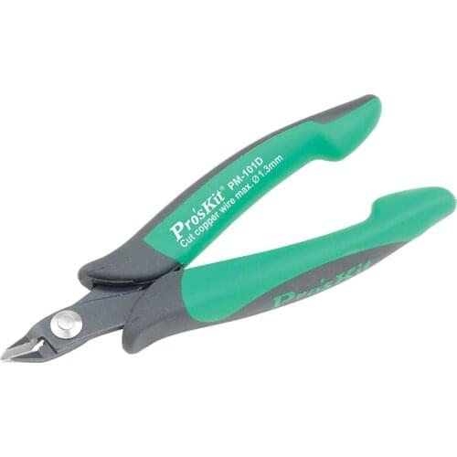 ProsKit PM-101D Thin Blade Diagonal Cutting Pliers Precision Electronic Cut Wire Cable Cutters Oblique Mouth Pliers Hand Repair