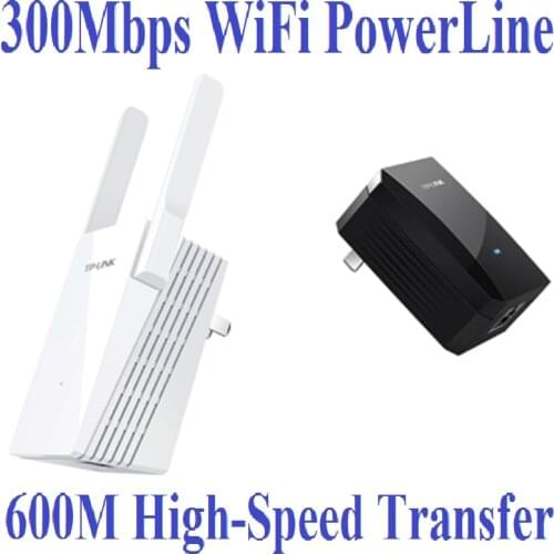 Chin-Firmware, Better than Tenda PH5 600Mbps Powerline Adapter 300Mbps Wireless Wifi Extender Kit, Fast Network with WiFi Clone