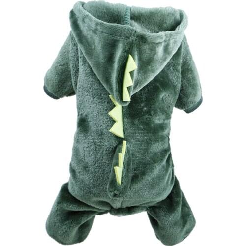 Funny Animal Clothes Warm Plush Cat Coat Fleece Pet Cat Dog Winter Warm Plush Suits Hoodies Sweater Small Dog Kitten Clothing