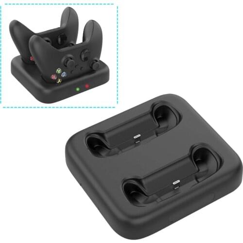 Dual Ports Charging Dock LED Indicator for Xbox SX Controller Type C Fast Charger Compatible with Xbox SX Wireless Controller