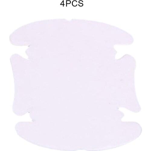 Car Door Handle Protection Film Rhino Leather Handle Stickers Door Wrist Handle Stickers Transparent Four-Piece