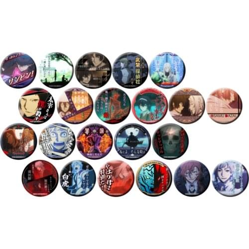 1pcBadge Iron Badges Bungo Stray Dogs Anime Dazai Osamu Atsushi Edogawa Ranpo Brooch Cool Deco