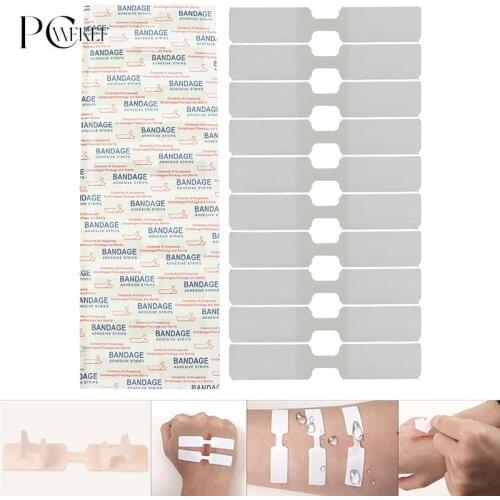 10PCs/Box Waterproof Band Aid Adhesive Bandages Butterfly Adhesive Wound Closure Band Aid Emergency Kit 70x12mm