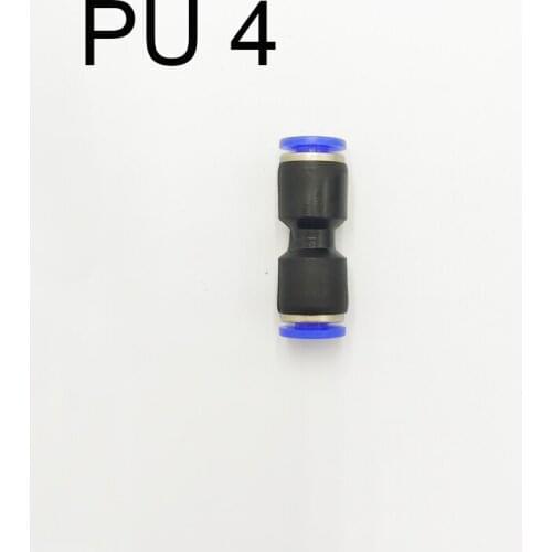 10pcs Pneumatic Fitting Hose Connector Tube Plastic Joint Compressor Push-in Quick Release Pipe 2-way Straight connector for 4mm