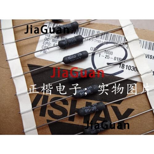 20PCS VISHAY DALE RS-2B 3W 10K 1% Axial Resistance VISHAY-DALE RS2B 10K/3W Military Specified Wirewound Precision Resistors