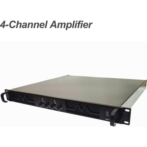 4CH Professional Audio Power Amplifier Sound Amplifier With Treble BassStereo Home Speaker 100dB Signal to noise ratio
