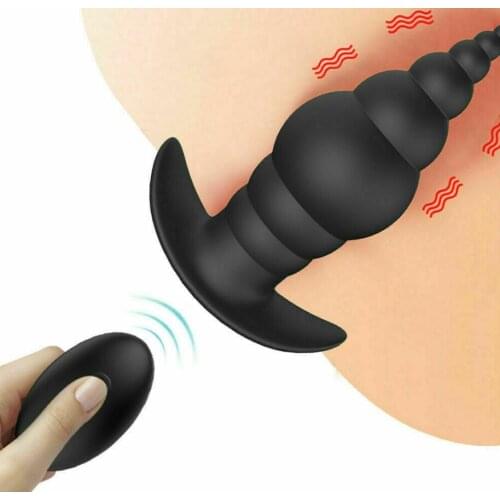 HIMALL Male Wireless Remote Vibrator Prostate Massager Anal Plug For Men Butte Plug Vibrating Male Masturbator Adult Sex Toys