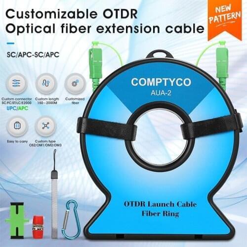 COMPTYCO SC/FC/ST/LC-UPC/APC OTDR Dead Zone Eliminator,Fiber Rings 2000M Fiber Optic OTDR Launch Cable Box SC/UPC-SC/UPC
