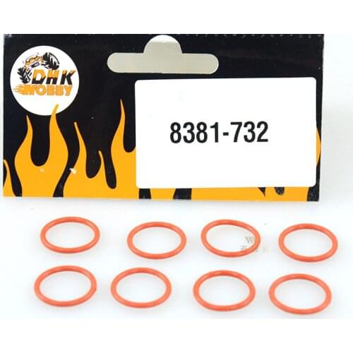 FATJAY DHK HOBBY 8381-732 8381-732B O-rings for Hex 8pcs RC Car spare parts Adapters Wheel Shaft Pins Fixed Rubber rings