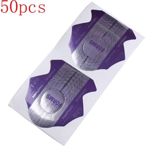 Nail Form Purple Gel Nail Art Tip Extension Guide Tools for Salon Nails Care Tool