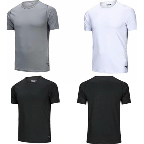 Adult black running shirt men short sleeve sports t-shirt with round collar men sport run jerseys customized name DIY number