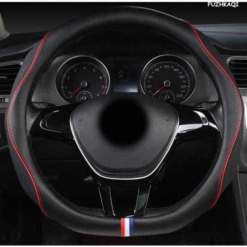 FUZHKAQI Leather Car Steering Wheel Cover For Infinitis Q30 Q50 FX35 QX50 QX56 QX60 QX70 FX G25 G37