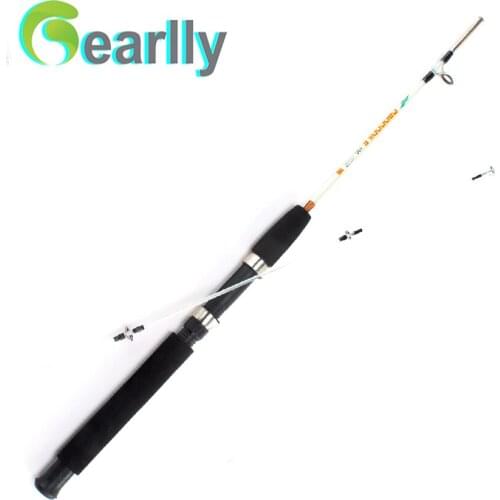 Gearlly 2 section solid fishing rod 1.2 m lure rod FRP ice fishing rod boat rod fishing tackle
