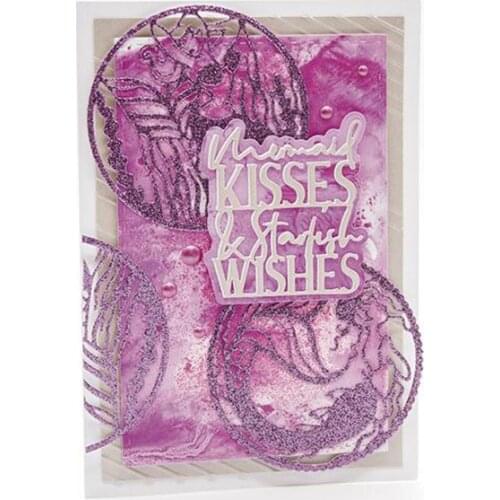 Julyarts Kiss Wish Lace Metal Dies Scrapbooking Material For Card Making DIY Scrapbooking Cardstock Die Cut Stencil