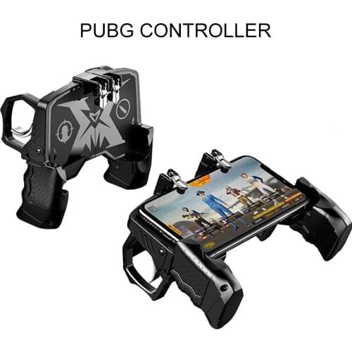 K21 PUGB Helper Four - Finger Linkage Game Handle Peace Elite Fast Shooting Button Controller For IOS & Android Phone