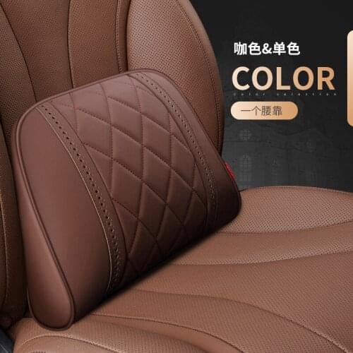 Napa leather For BMW X1 X3 X5 X6 E46 E39 headrest Car Pillow Car Neck Pillows Seat Cushion Support Seat Rest Cushion Headrest