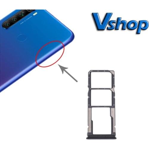 SIM Card Tray+SIM Card Tray+Micro SD Card Tray for Xiaomi Redmi Note 8T/Redmi Note 8 Mobile Phone SIM Card Tray Replacement Part