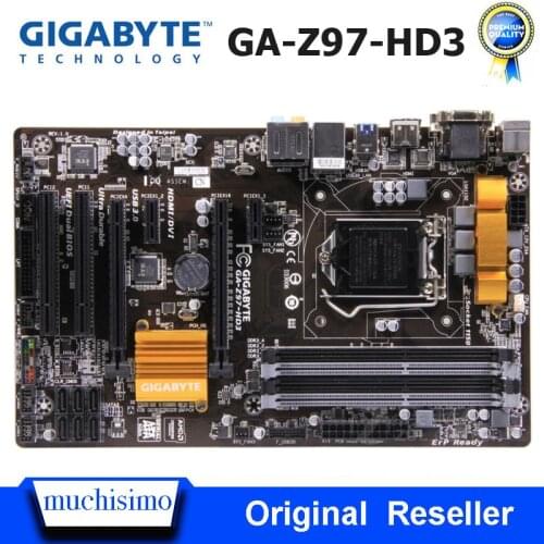 Gigabyte GA-Z97-HD3 Motherboard LGA 1150 DDR3 Orginal Desktop Gigabyte GA-Z97-HD3 Mainboard 32GB LGA 1150 Cpu i7 i5 i3 Used
