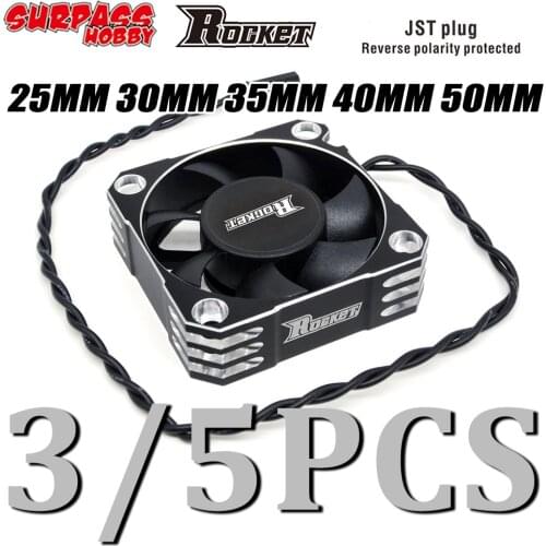 SURPASS HOBBY 3PCS 5PCS Rc Metal Cooling Fan 25mm 30mm 35mm 40mm 50mm Cool Fans for 1/10 1/8 Rocket Motor Brushless 3650 540