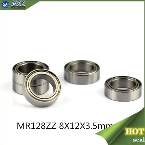 MR128ZZ ABEC-1 (50PCS) 8X12X3.5mm Miniature Ball Bearings MR128ZZ