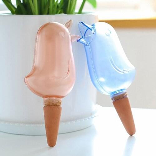 Garden Automatic Watering Tool Cute Birds Indoor Drip Irrigation Watering System Kit Potted Plant Waterers Spike for Houseplant