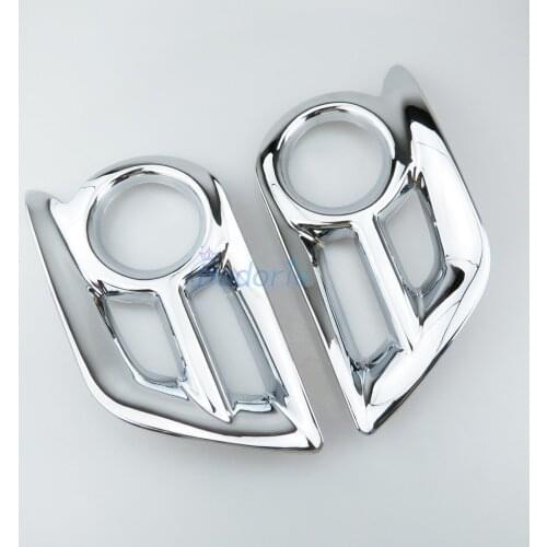 Reflector Fog Light Lamp Cover Sticker Decoration Garnish Moulding Trim 2012 2013 2014 For toyota hilux vigo Car Accessories