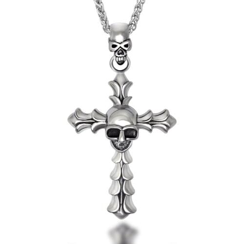 JHSL New Men Round Pendant Necklace 50 60 70cm Stainless Steel Chain Silver Color Fashion Jewelry Gift Dropship