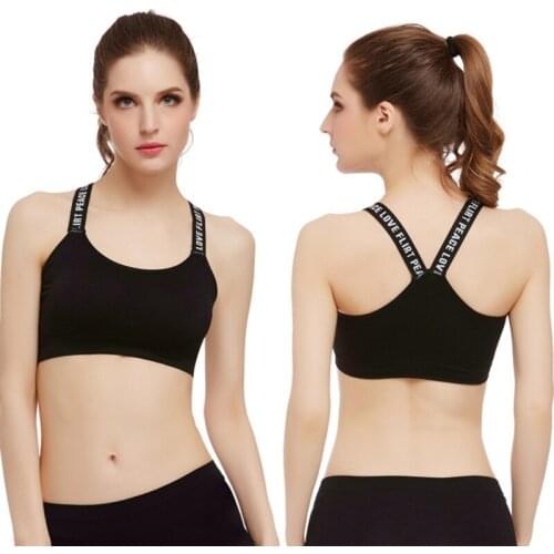 Sexy Women Sports Bra Tops High Impact For Gym Top Fitness Running Female Pad Sportswear Tank Tops Sport Push Up Bralette