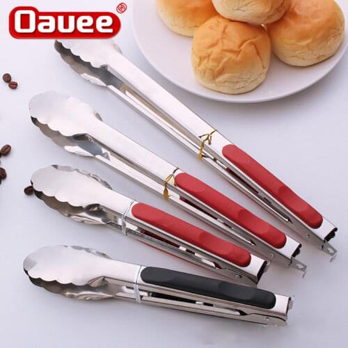 Stainless Steel BBQ Salad Bread Serving Non-Stick Kitchen Barbecue Grilling Cooking Tong Kitchen Accessories asadores de gas