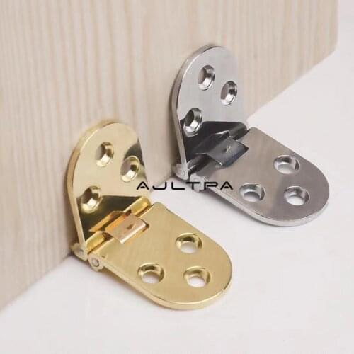 Flap Hinge Scharnier Bisagras Plegable Self Hinges for Furniture Folding Tables Cabinets Doors Matt Brass Hinge Flush Mounted