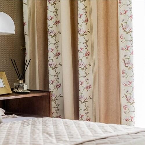 Modern Curtains for Living Dining Room Bedroom Simple Curtains Polyester-cotton Printed Curtains Tulle Curtains Finished Custom