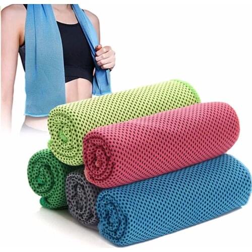 100*30cm Sports Cooling Towels Microfiber Instant Cool Ice Towels for Gym Yoga Fitness Running Travel Hiking Towels Quick Drying