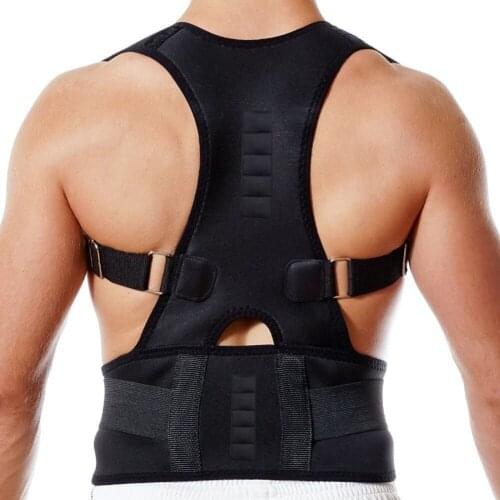 High Quality Adult Magnet Posture Corrector Brace Corset Body Care Men Shoulder Back Support Belt Adjustable Band B2Cshop