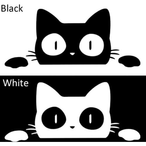 1PC Styling Decoration Funny Surprise Cat Peeking Car Sticker Vinyl Decal