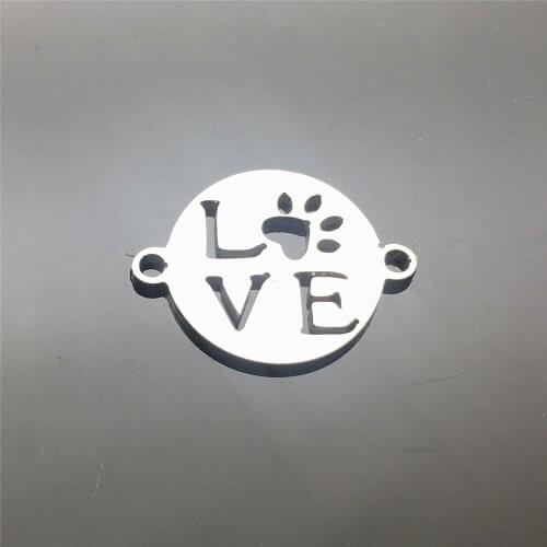 Animal Love Paw Charms Handmade Jewelry Accessory 10pcs Diy Paw Pet Footprint Charm Necklace pendants Bracelet DIY Jewelry Make