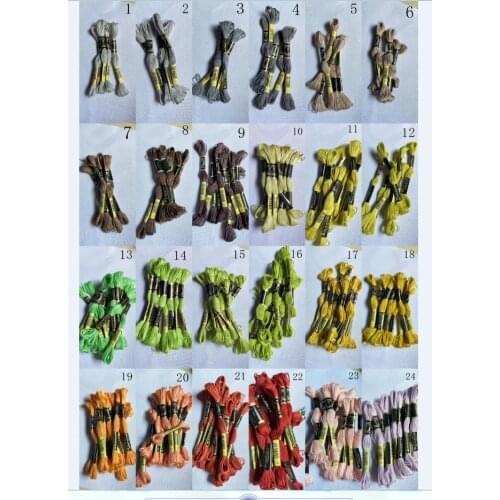 100% cotton CXC 10 pieces cross stitch threads cross stitch embroidery thread Customer choose styles threads colors 21