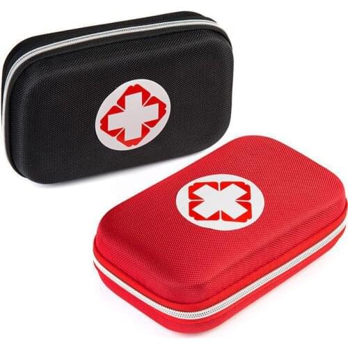 Black And Red Color First Aid Kits Portable Outdoor Survival Disaster Earthquake Emergency Bags Vehicle Mounted Medical Package