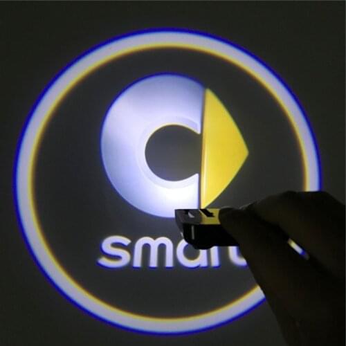 Car Door Led Ghost Shadow Laser Projector Light For Smart Fortwo Forfour 453 451 450 Crossblade City Cabrio City-Coupe Roadster