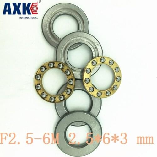 Axk 10pcs 2.5*6*3 Mm Free Shipping Axial Ball Thrust Bearings F2.5-6m Plane Thrust Ball Bearing Abec5