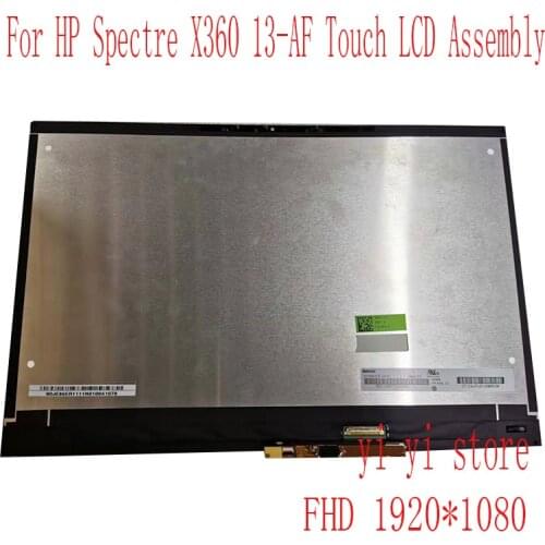 FREE SHIPPING 13.3" LCD Replacement for HP Spectre X360 13-AF Touch Digitizer Display Panel Assembly FHD