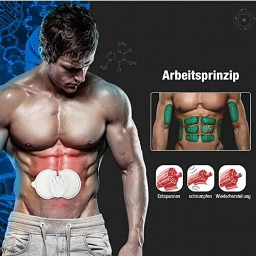 Electric Stimulation EMS Muscle Stimulator Muscle Trainer EMS Device Body Fitness Weight Loss Fat Burns Massage Easy Fitness Men
