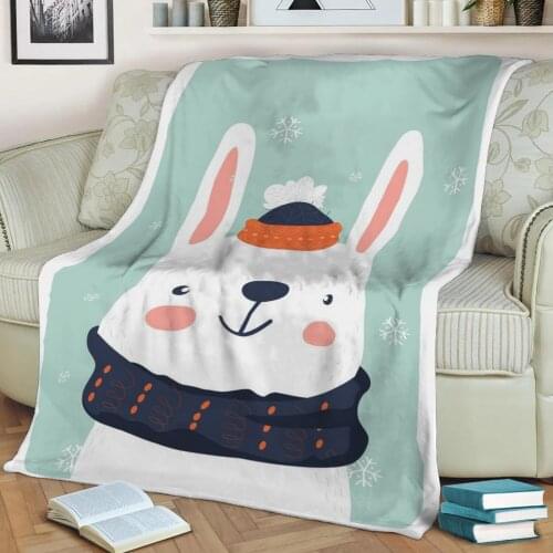 Bear Flannel Throw Blanket 3D Printed Keep Warm Sofa Child Blanket Home Decor Textiles Dream Family Gift