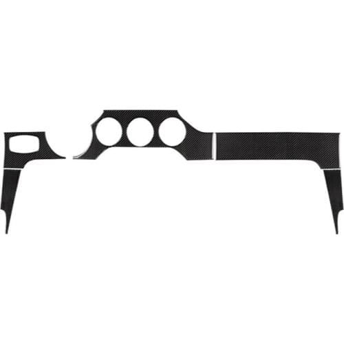 Fit for Ford Mustang 2015-2019 Carbon Fiber Control Dashboard Panel Kit Cover Interior modification car accessories