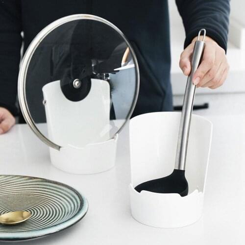 Multifunctional Pot Lid Rack Stand Spoon Holder Stove Home Organizer Kitchen Rests Soup Storage Spoon Tools C9Y8