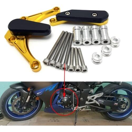 Motorcycle CNC aluminum Engine Sliders Guard Crash Pad Cover Falling Protector Crash Pads For Yamaha YZF R1 YZF-1000 2009-2014