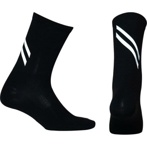 Men Women High Reflective Cycling Socks Night Safety Men Women Professional Bicycle Bike Socks Sport Hiking Running Sock