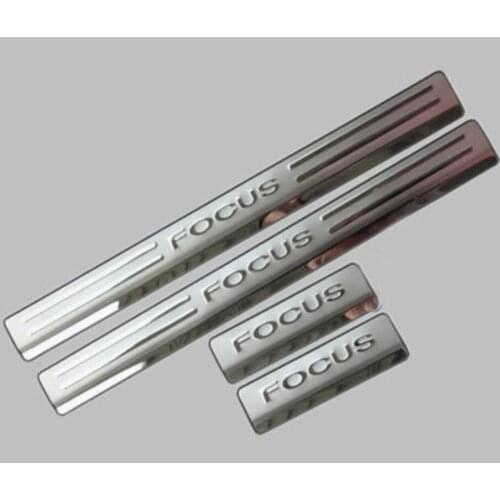 Stainless Steel Stainless Steel Door Sill Scuff Plate Sill cover 2005- 2011 for Ford Focus MK2 sedan and Hatchback Auto parts