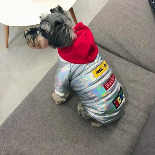 Dog Clothes Winter Warm Pet Dog Jacket Down Jacket Puppy Windproof Cotton-padded Clothing Hoodies For Small Dogs