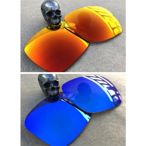 Firtox True Polarized Enhanced Replacement Lenses for-Oakley Holbrook OO9102 Sunglass (Lens Only) - Red+Blue